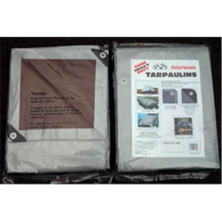 Foremost Tarp Heavy Duty Tarp, Silver/Brown FO309516